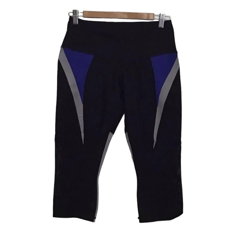Pedal pusher retro sport pants leggings Karma yoga crop leggings capris black - Picture 3 of 15